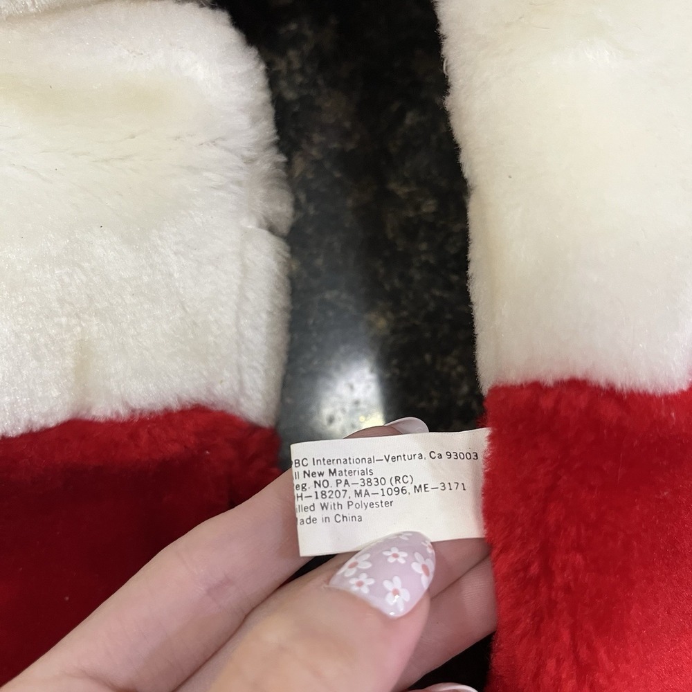 Vintage Christmas 3D Stockings 2Polar Bear 2Pandas Lot Of 4 - Picture 5 of 7